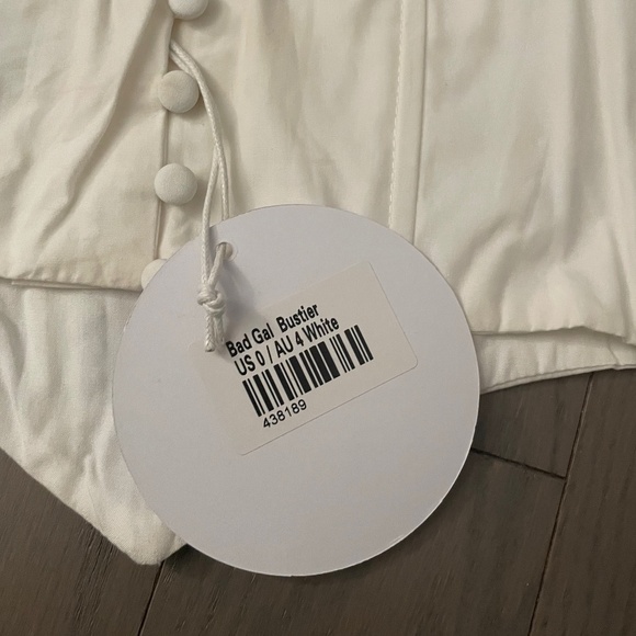 NWT Princess Polly Bad Gal bustier top white - Picture 5 of 6